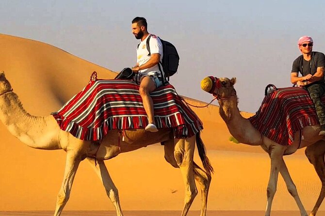 Dubai Premium Evening Desert Safari ATVs, Dinner & Shows - Tanoura, fire, and ladies Khaliji dance