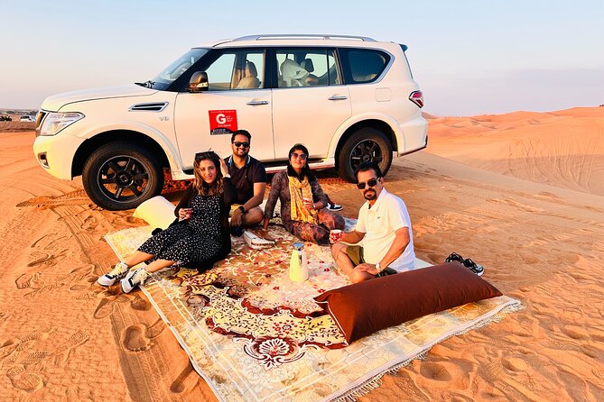 Dubai Private 4x4 Car Desert Safari with Dinner, Camel, and Show - Barbecue dinner and evening performances