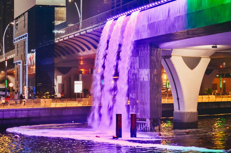 Dubai: Water Canal Cruise and La Perle Show with Dinner - The route from the creek toward Downtown Dubai