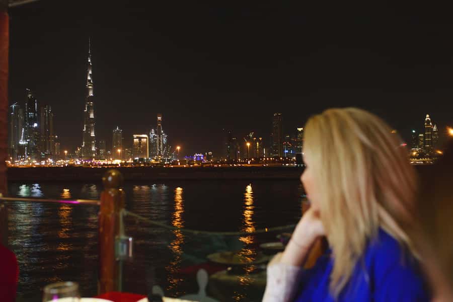 Dubai: Water Canal Cruise and La Perle Show with Dinner - Moving from the boat to La Perle