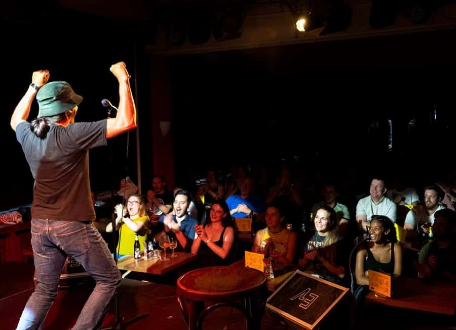 English Stand-Up Comedy Show with Free Pizza and Free Shots - Why the international crowd adds to the night