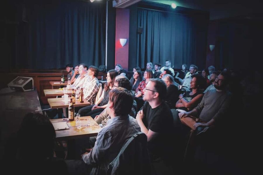English Stand-Up Comedy Show with Free Pizza and Free Shots - Who will enjoy Cosmic Comedy most?