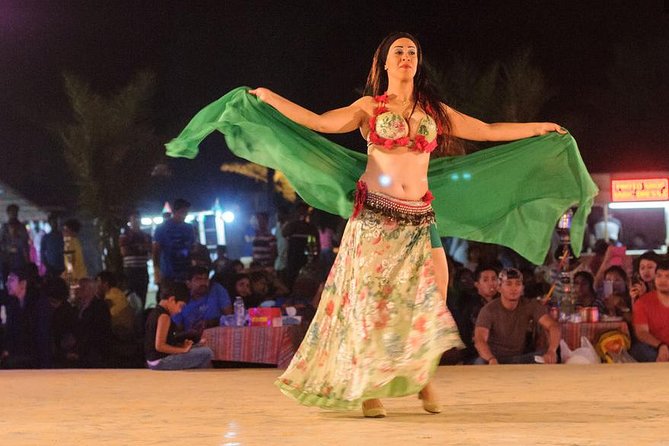 Evening Desert Safari Dubai with Belly Dance - Buffet barbecue and vegetarian choices