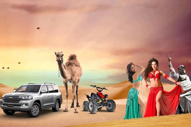 Evening Desert Safari with BBQ Dinner & 7 Live Show's - A six-hour desert evening from Dubai