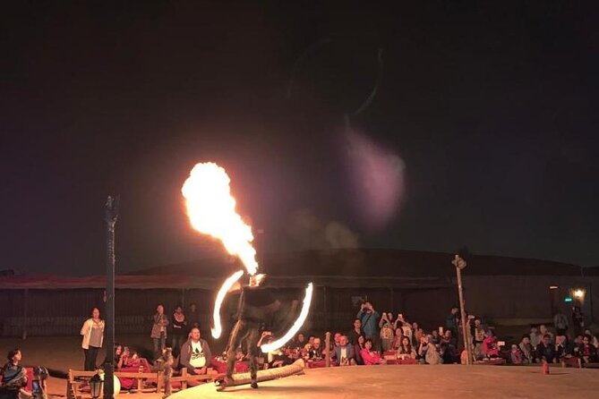 Evening Dubai Desert Safari Experience with Dinner and Shows - What the price includes at $52.80