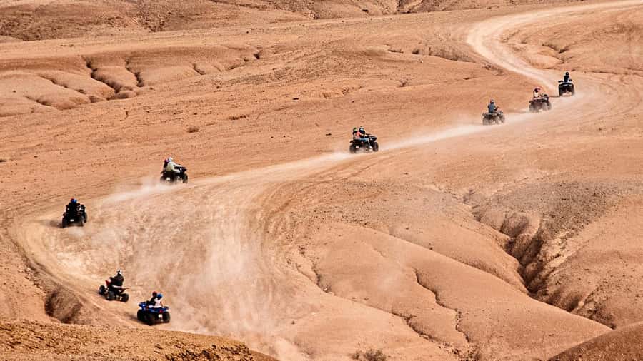 Evening Marrakech: Agafay Desert Quad , Camel & Dinner Shows - A short camel ride at sunset
