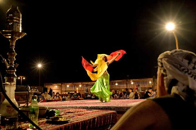 Evening Quad Bike, Desert Safari in Dubai , BBQ Dinner and Shows - Sandboarding, camel riding, and desert photographs