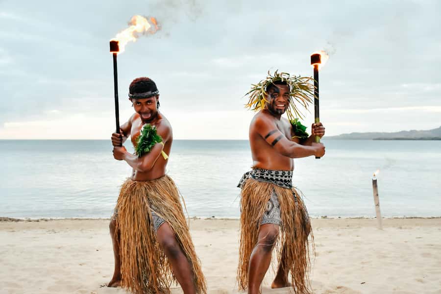 Fiji: Sunset Cruise with Dinner and Fire Show - From Nadi to the Tuva River