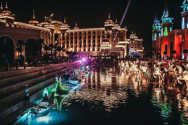 From Alanya, Side, Antalya: The Land of Legends Night Show - Arriving at the Belek complex
