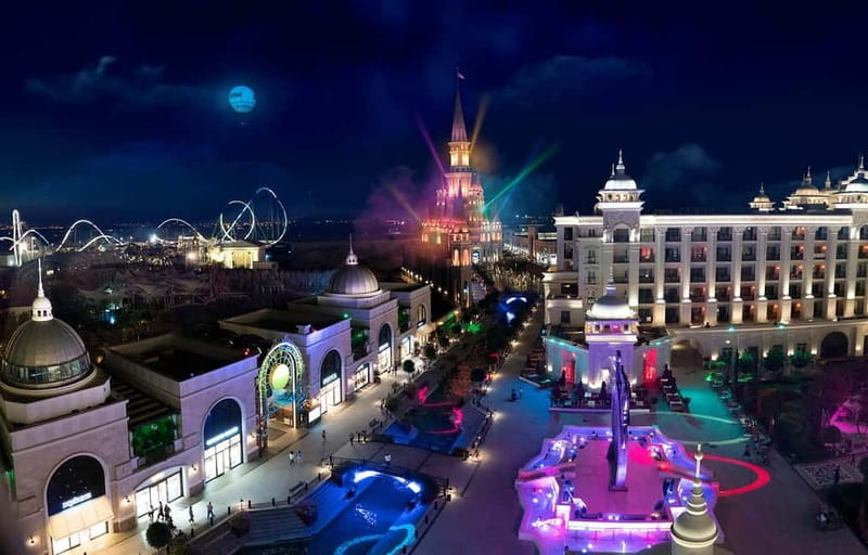From Alanya, Side, Antalya: The Land of Legends Night Show - Lasers, fountains, and musical performances
