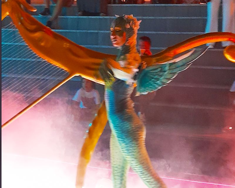 From city of Side Land of Legends Night Show - The waterway, lights, and viewing problems