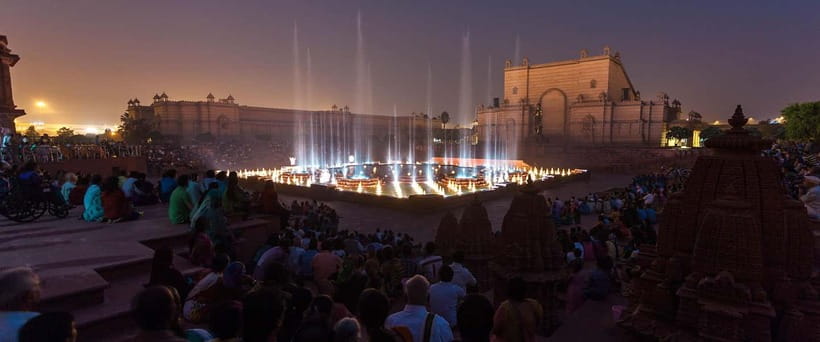 From Delhi: Akshardham Exhibition and Sahaj Anand Water Show - How long to allow and when to go