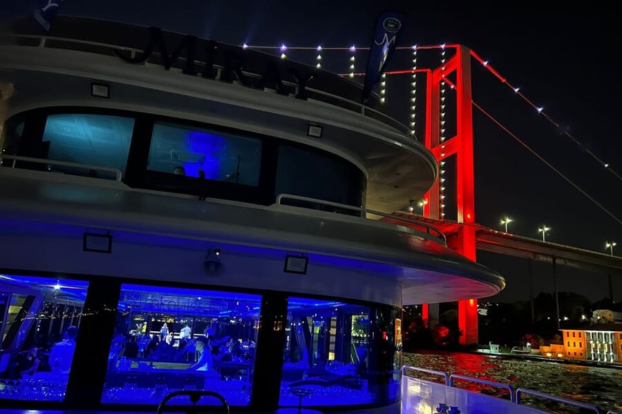 From Istanbul: Bosphorus Dinner Cruise Tavern & World Show - Dinner, snacks, and the drink choices