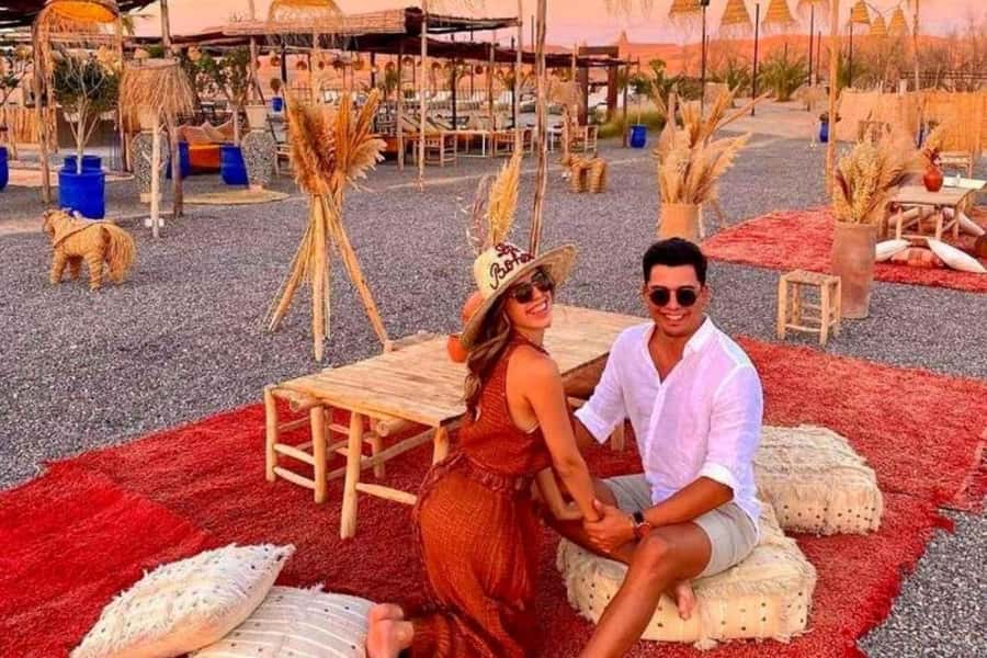 From Marrakech: Agafay Desert, Camel Ride, Dinner, Fire Show - Agafay instead of the far-off Sahara
