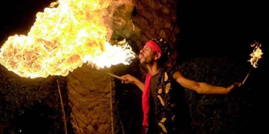 From Marrakech: Agafay Desert, Camel Ride, Dinner, Fire Show - The ride out from Marrakech