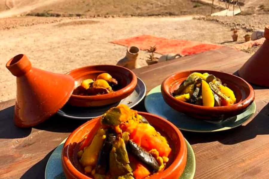From Marrakech: Agafay Desert Sunset Dinner with Live Show - Learning how argan oil is made by hand