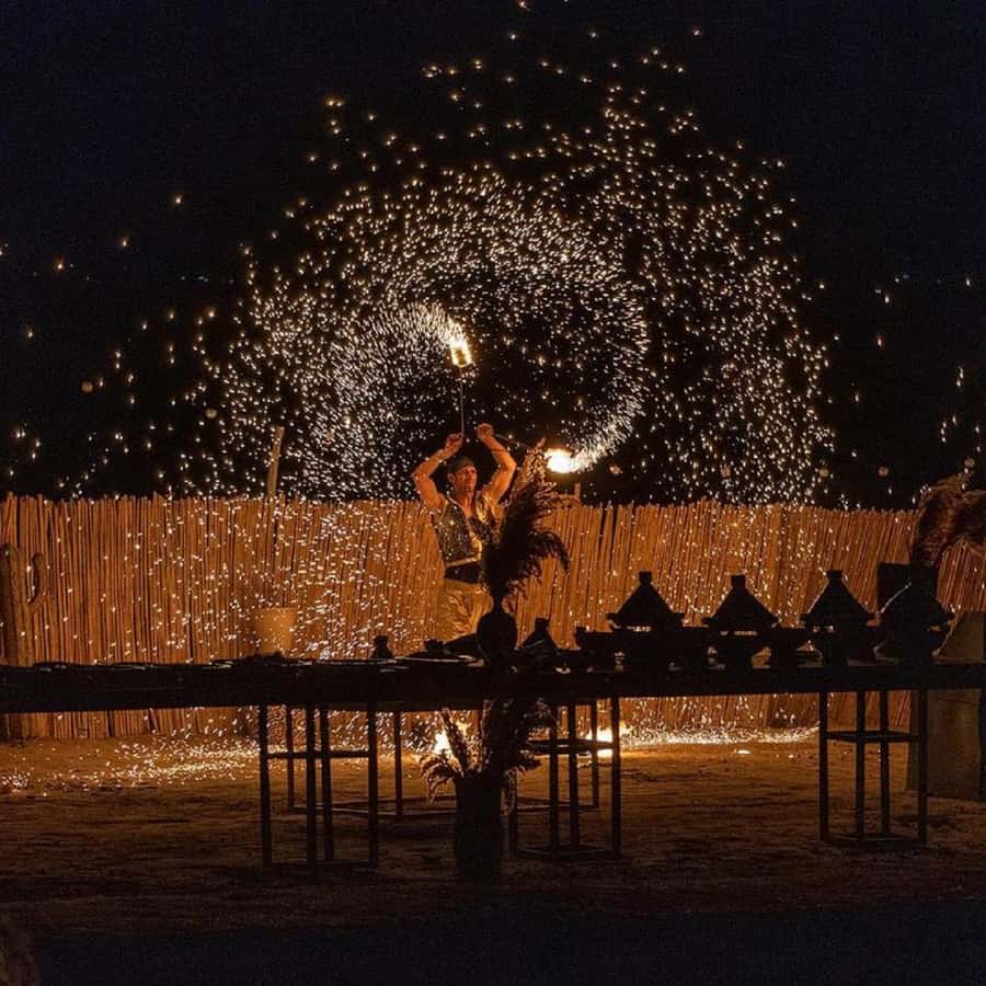From Marrakech: Dinner show in Agafay Desert & Sunset Quad - Quad biking, with one timing detail to confirm