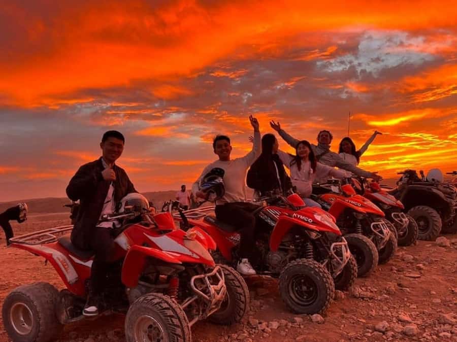 From Marrakech: Dinner show in Agafay Desert & Sunset Quad - A quick photo stop before the evening activities