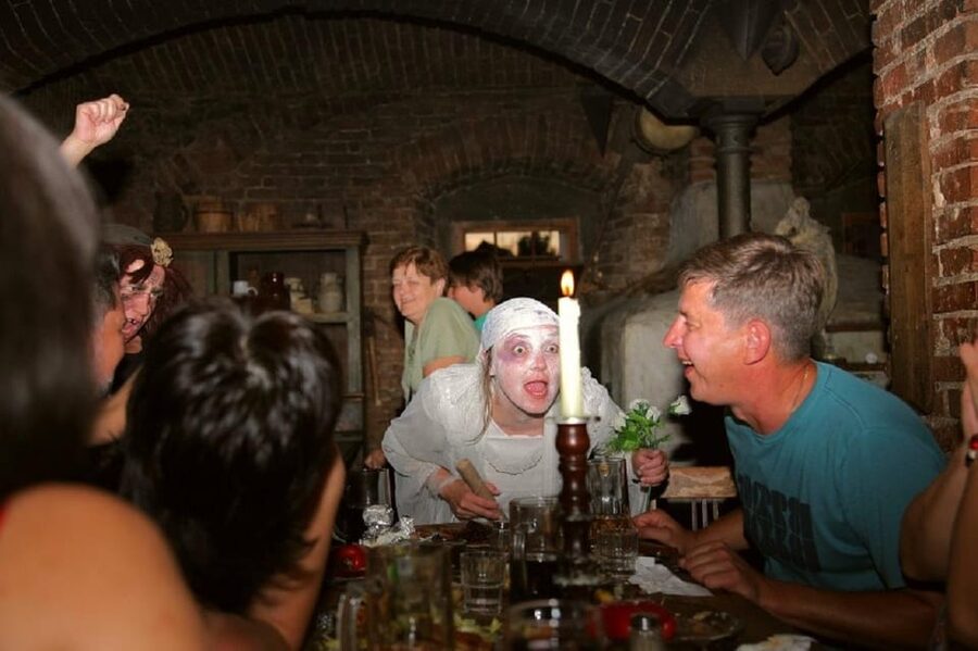 From Prague: Medieval Dinner, Show, Castle and Brewery - From Na Florenci to the Czech countryside