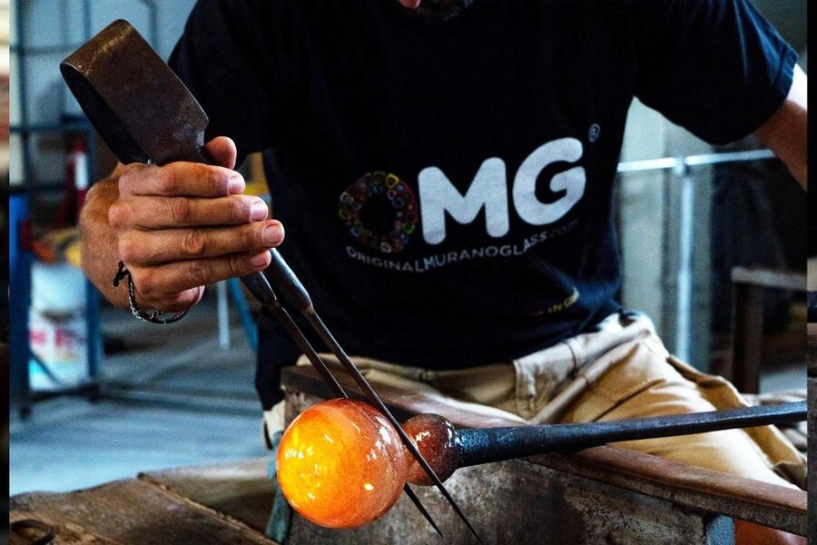 Glass Blowing Show Visit Murano Glass Factory & Showroom OMG - Browsing the 500-square-metre showroom