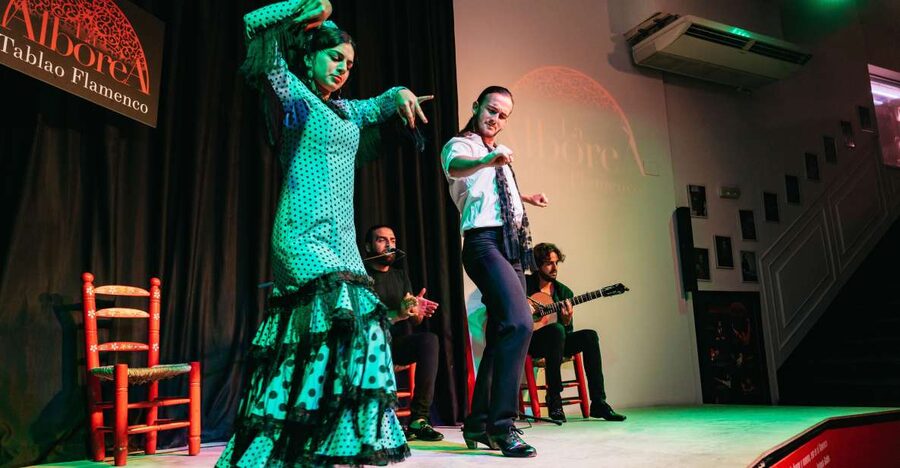 Granada: Flamenco Show in La Alboreá - Entering the central Granada tablao