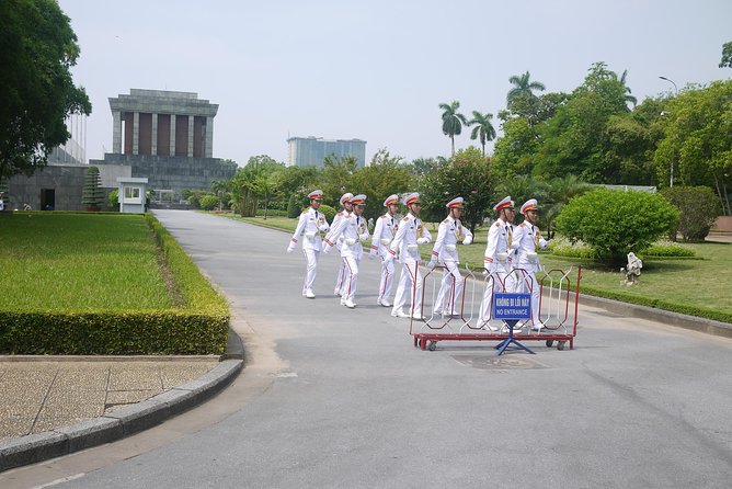 Hanoi city tour with water puppet show- small group tour - Ho Chi Minh Mausoleum and the formal heart of Hanoi