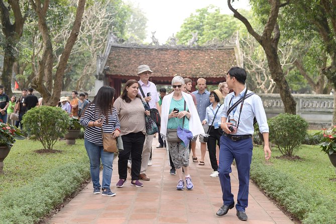 Hanoi city tour with water puppet show- small group tour - Temple of Literature and Vietnam’s first university