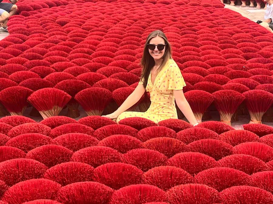 Hanoi: Incense Village, Hat, Lacquer, City Tour+Water Puppet - Train Street, coffee, and the extra cost
