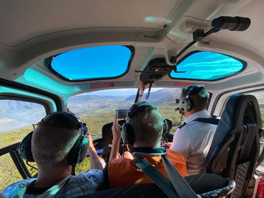 Helicopter flight over Reunion's volcanoes and cirques from St Pierre - Why the view from the helicopter matters