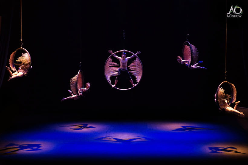 Ho Chi Minh: A O Show Bamboo Circus at Saigon Opera House - The music uses 17 traditional instruments