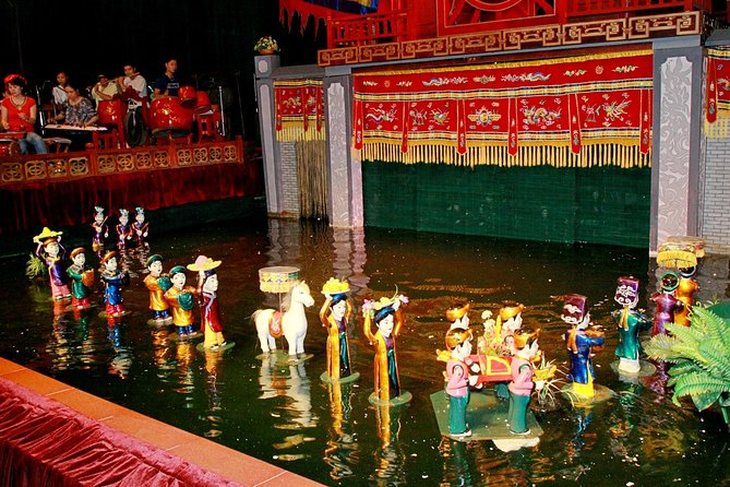 Ho Chi Minh City: Golden Dragon Water Puppet Ticket - The live orchestra carries the performance