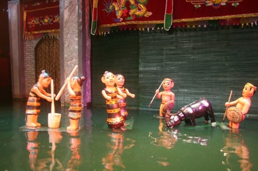 Ho Chi Minh: Water Puppet Show Ticket - The boat race and fairy dance finale