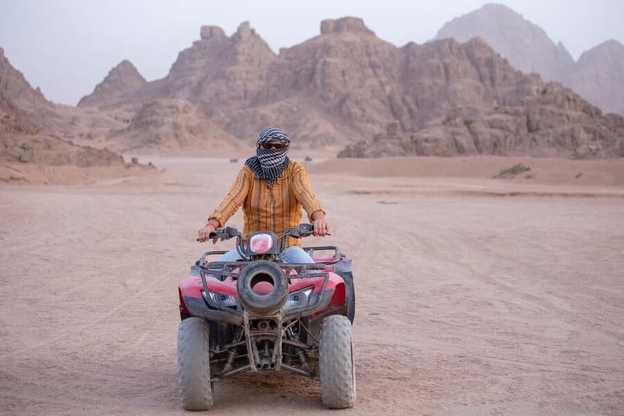 Hurghada: Jeep and ATV Quad with Dinner & Desert Fire Show - Starting with the quad and buggy rides