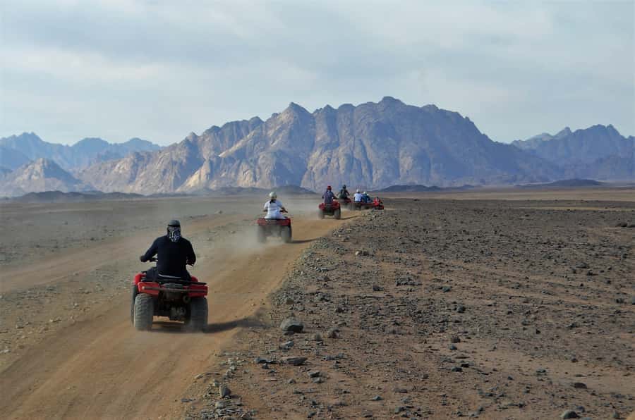 Hurghada: Quad Bike and Camel Ride with Dinner and Show - A desert ride with more than one stop