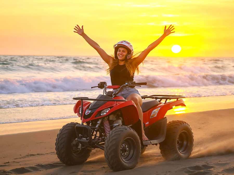 Hurghada: Quad Bike, Camel, Show, Dinner, & Stargazing Trip - At the quad base, safety comes first