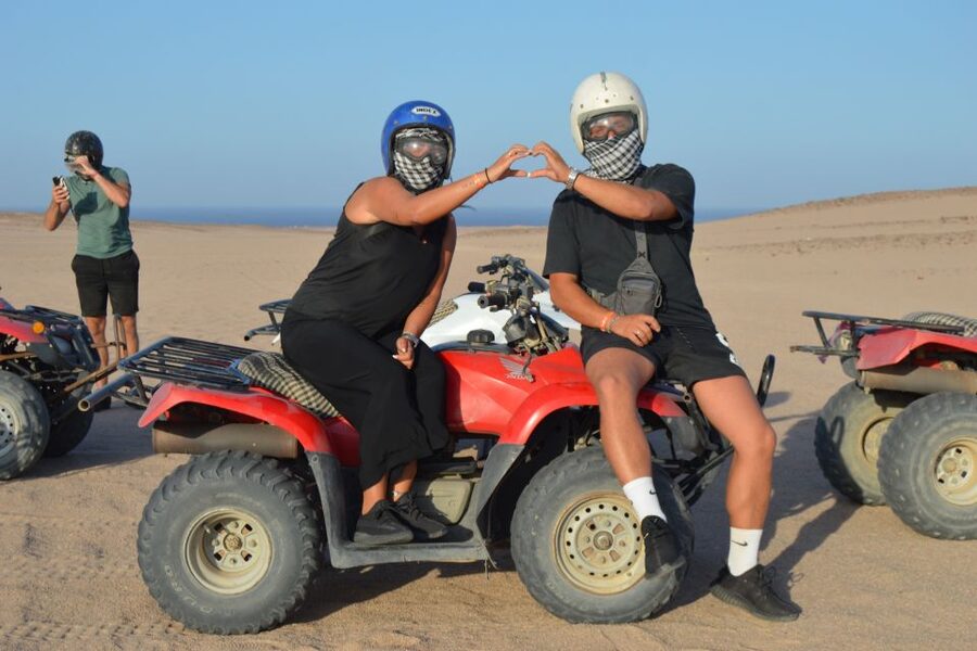 Hurghada: Quad Bike Safari, Camel Horse Ride, Dinner & Shows - A quiet stop at the animal farm