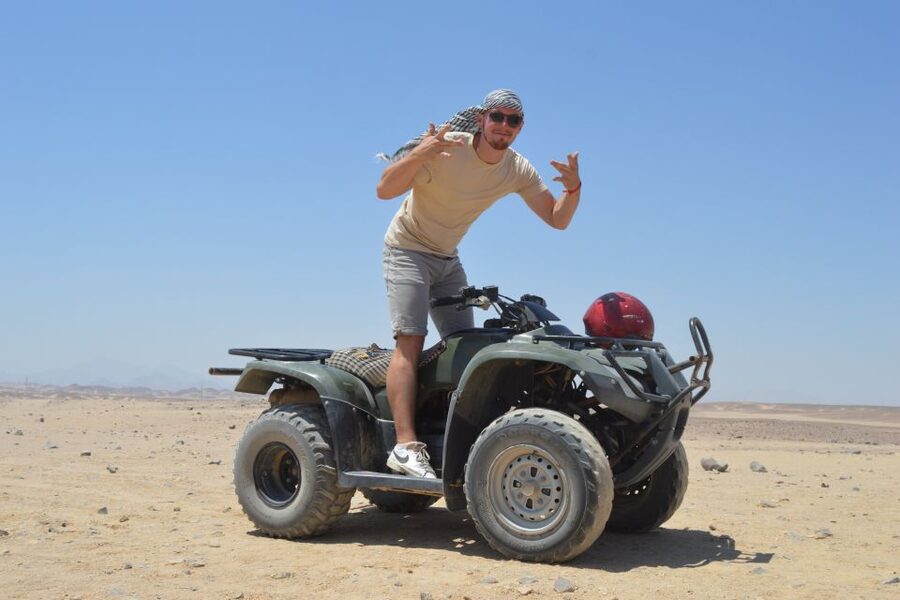 Hurghada: Quad Bike Safari, Camel Horse Ride, Dinner & Shows - BBQ dinner, two drinks, and desert shows