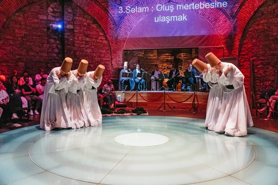 Istanbul: Hodjapasha Whirling Dervishes Show & Exhibition - Entering the HodjaPasha Culture Center near Sirkeci