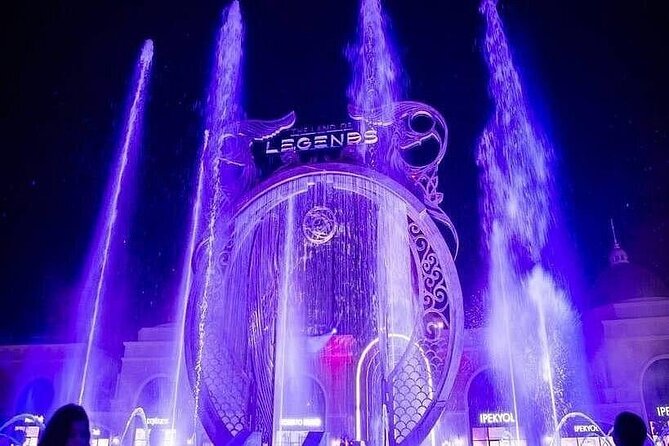 Land of Legends Night Show in Antalya – Round Transfer Included - Fountains, lasers, and live performances