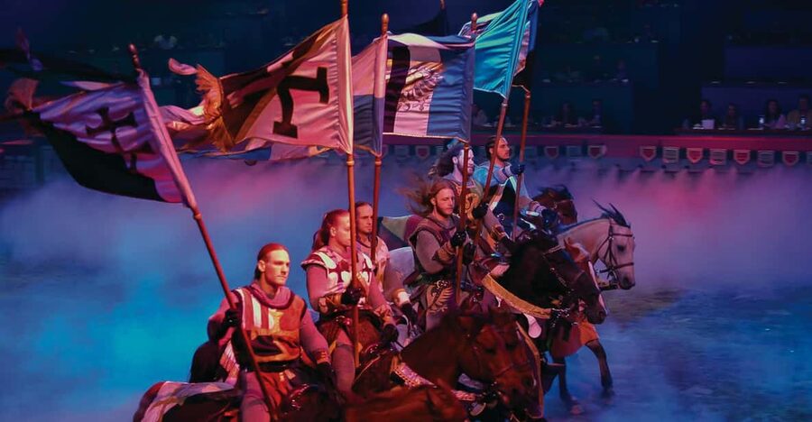 Las Vegas: Tournament of Kings Show at Excalibur - Entering Excalibur’s medieval arena