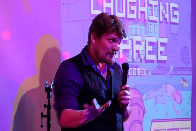 Laughing Spree - English Comedy Show on a Boat - The East Side Gallery adds more than a backdrop