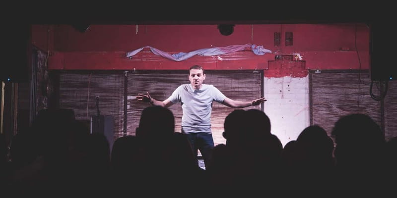 London Comedy Show at City Comedy Club - Food and drinks at the downstairs venue
