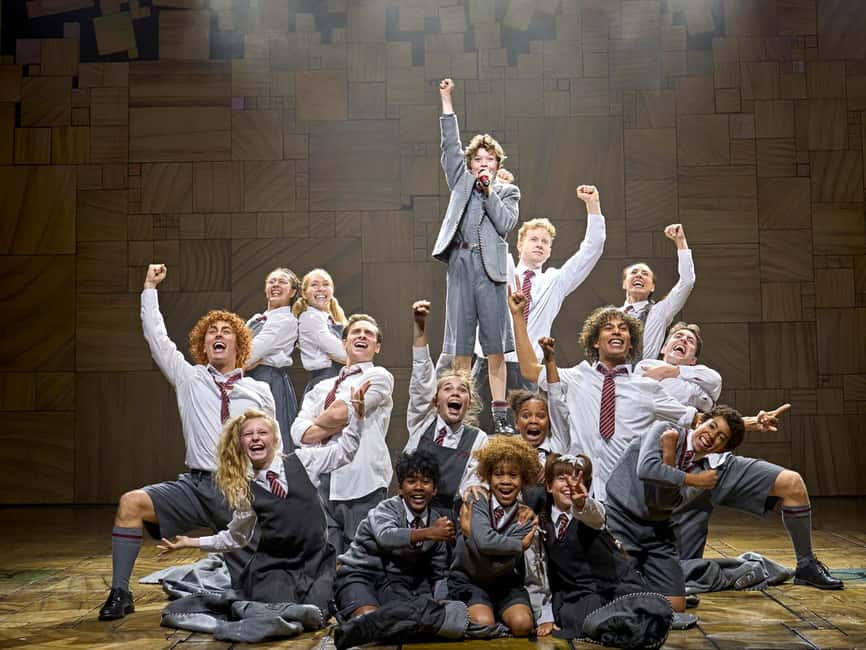 London's West End: Ticket to Matilda The Musical - Set design, audience interaction, and stage effects