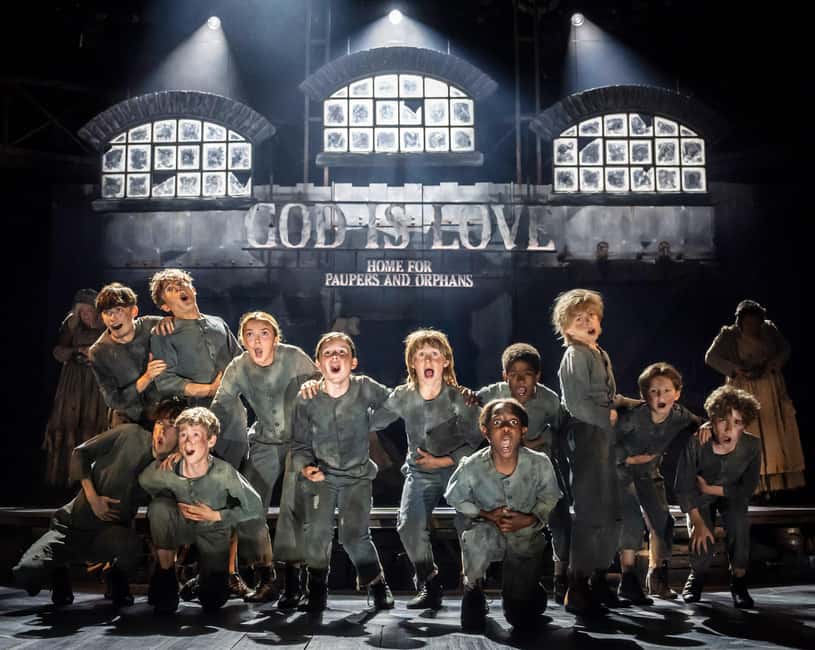 London's West End: Ticket to Oliver! The Musical - Entering the Gielgud Theatre on Shaftesbury Avenue