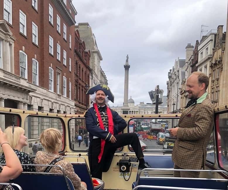 London Vintage Bus Tour: Live Comedy Sightseeing Show - Upper deck views and London weather