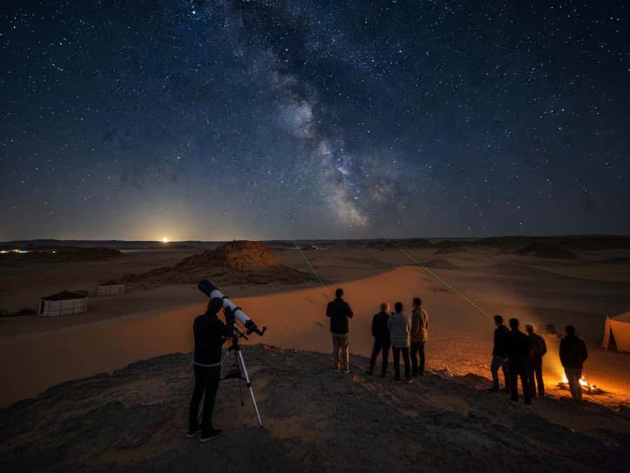 Makadi Bay: 2H Quad Bike, Camel, Stargazing, Dinner & Show - A Red Sea desert evening beyond the hotel pool