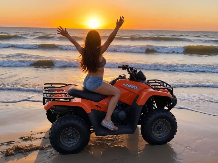Makadi Bay: ATV, Sea View, Camel, Stargazing, Dinner & Show - Riding from Makadi Bay into the desert