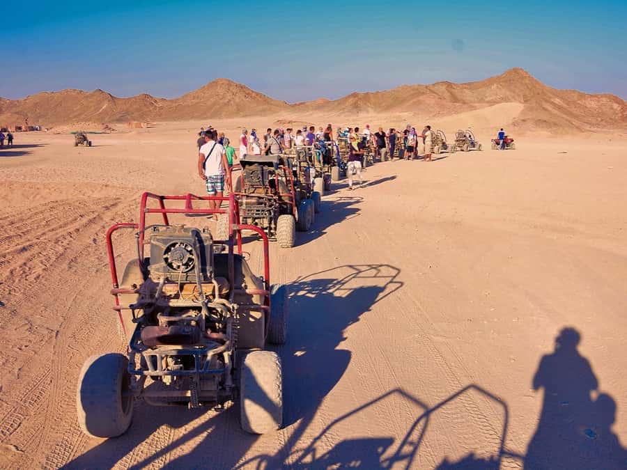 Makadi Bay: ATV, Sea View, Camel, Stargazing, Dinner & Show - Desert, mountain, and sea views