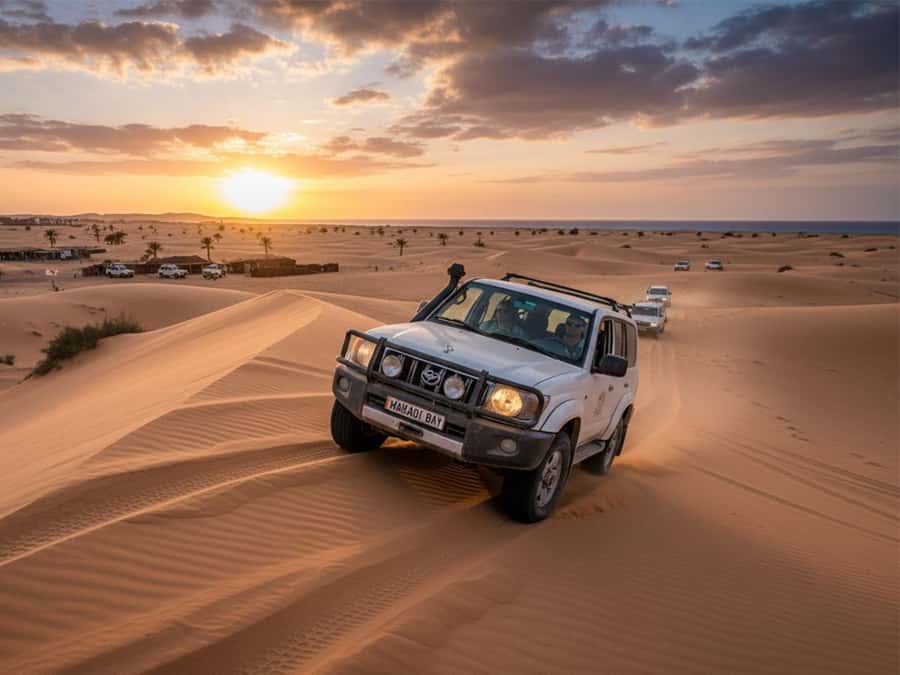 Makadi Bay: Mega Tour Jeep, ATV, Buggy, Camel, Dinner & Show - The Jeep ride, mirages, and open plains