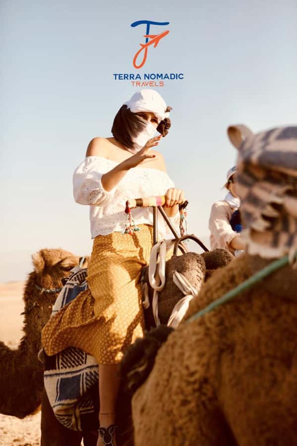 Marrakech: Agafay Camel Ride Sunset and Dinner with Show - Moroccan dinner by the campfire
